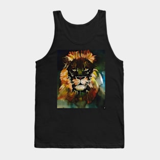 Orange lion Tank Top